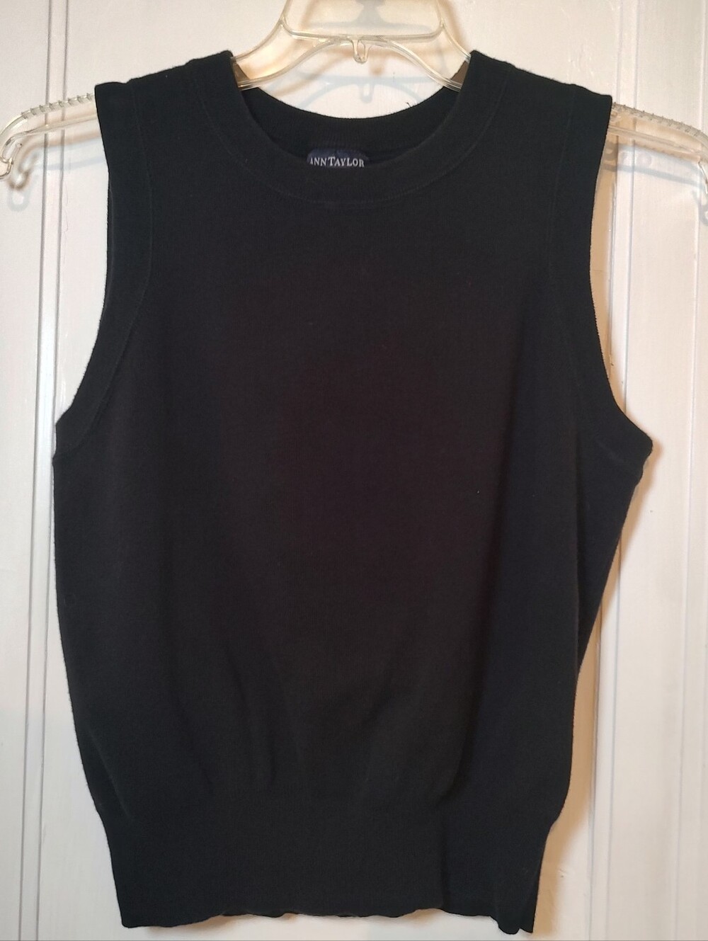 Ann Taylor Women's Size XL Sweater Vest Black